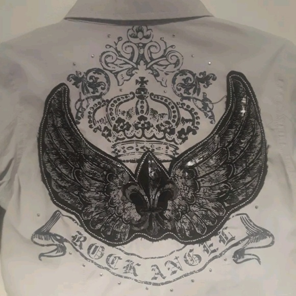 Star Ride Snap Button Shirt Girls Medium 10 - 12 - Picture 6 of 8